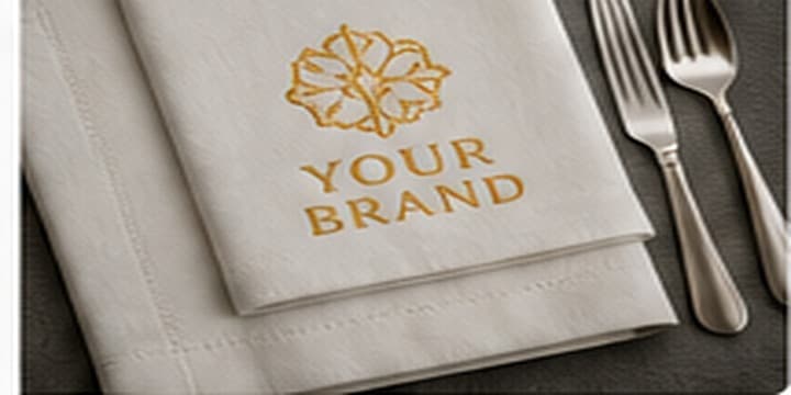Napkin with custom branding for HoReCa