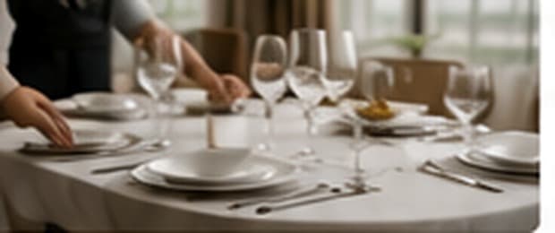 Table service and restaurant setting
