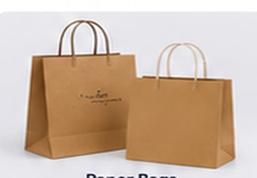 Printed paper carrier bags